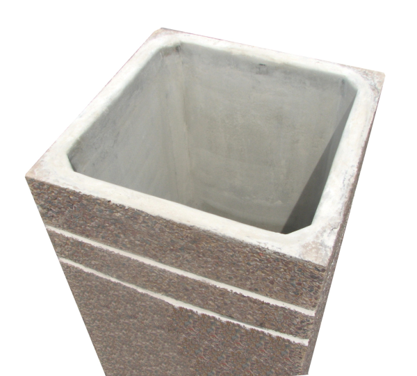 Large Square Refuse Bin 500mm sq x 1000mm H - Image 3