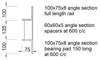 Steel Rail for Akasia Cover 600mm long - Image 2