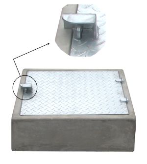 Three-Piece Manhole Galv Steel Lid 600x450x640 - Image 4