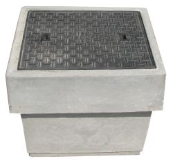Three-Piece Manhole Cast Iron Lid 600x450x640