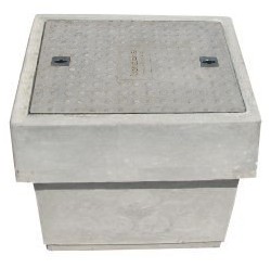 Three-Piece Manhole Concrete Lid 600x450x640