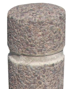 Bollard 250mm dia x 1200 high exposed aggregate - Image 2