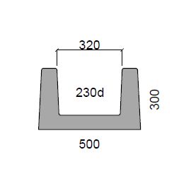 D12 Channel 500w x 300h x 470 long