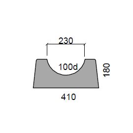 D8 Channel 410w x180h x 915 long
