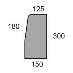 KC3 Large Barrier Kerb 1.0m long Fig. 3