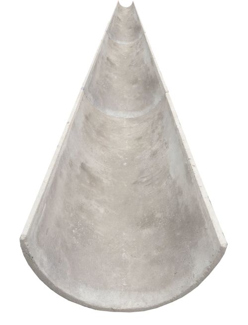 Channel half-round light-weight 375dia x 1.2m - Image 2