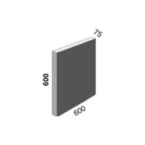 Akasia End Plate 600x600x75