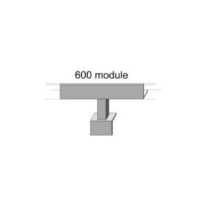 Steel Rail for Akasia Cover 600mm long