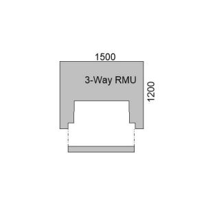 Plinth Inland 3-Way RMU 1500x1200x300