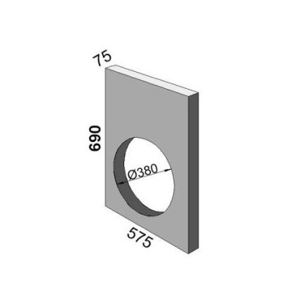 CCP Type KI End Plate with hole 575x690x75