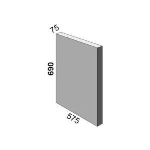 CCP Type KI End Plate blank 575x690x75